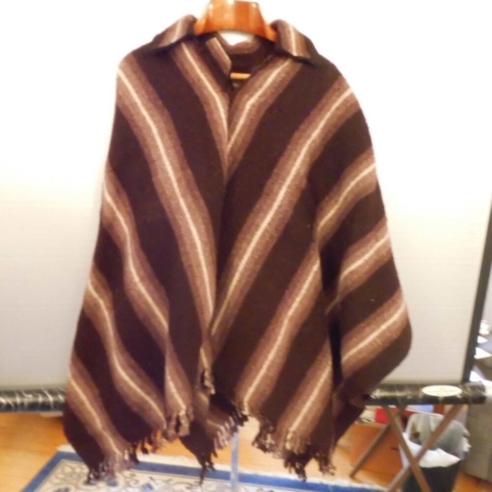 Wool Poncho [Wool Poncho (from South America)(Vtg)(Read Description) Clint Eastw